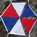 10m Red White Blue Fabric Bunting
